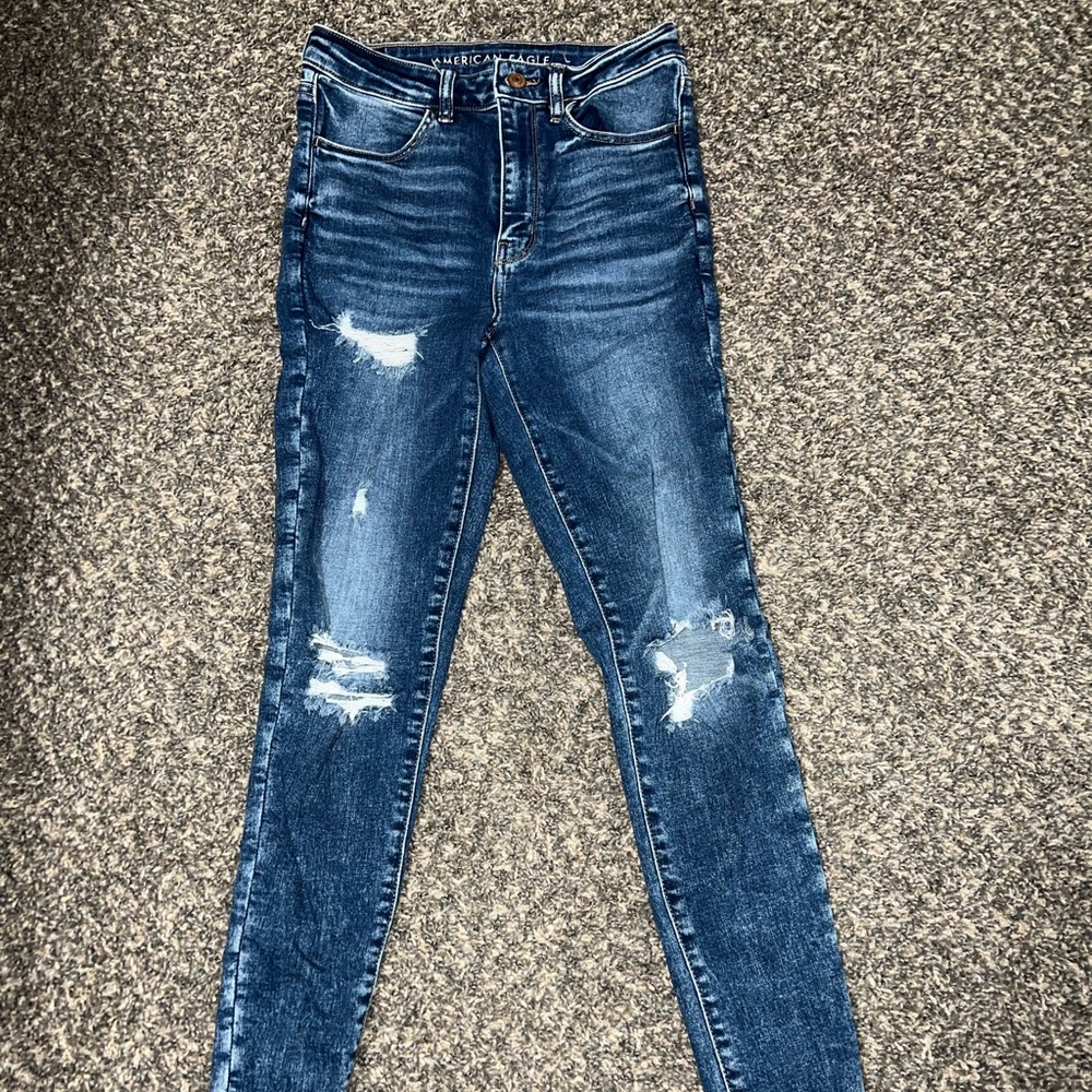 American Eagle High Waisted Jeggings Size 6 Long
